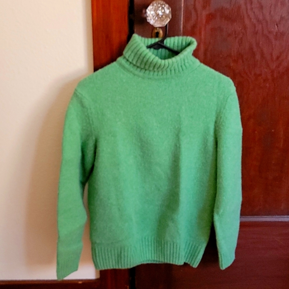 Zara Green Turtleneck Sweater